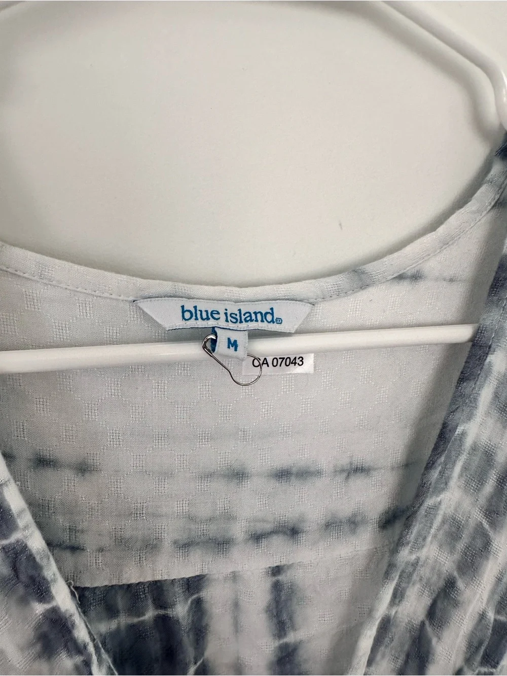 Blue Island Blue & White Tie-Dye Dress | Size Medium - Picture 5 of 14
